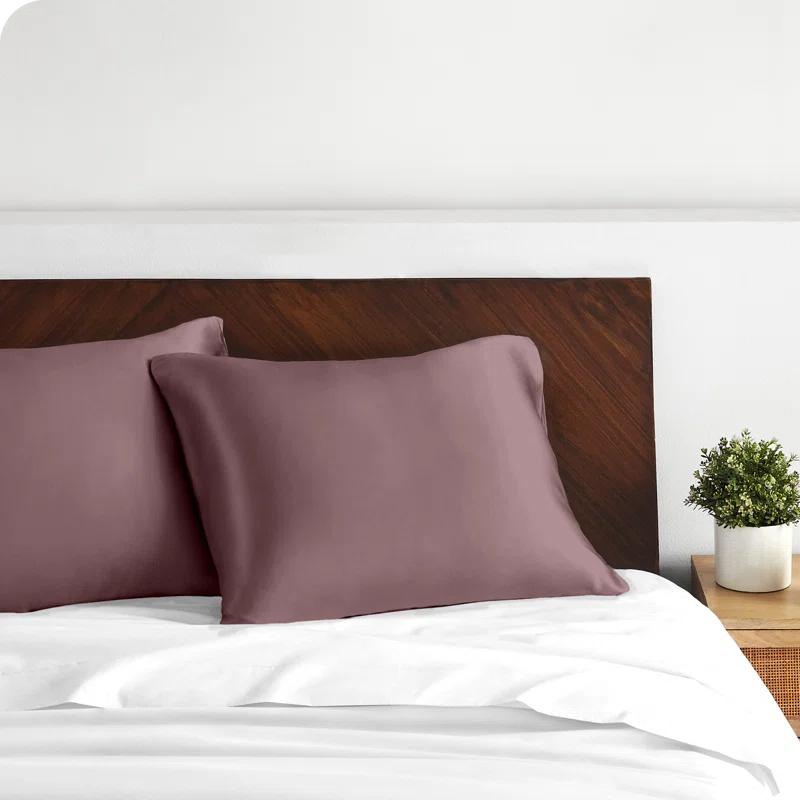 Bare Home Soft Poly Satin Pillowcase Set