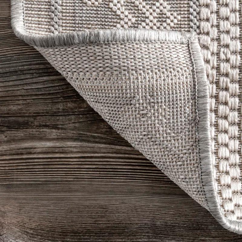 Foundry Select Altus Gray Indoor/Outdoor Area Rug