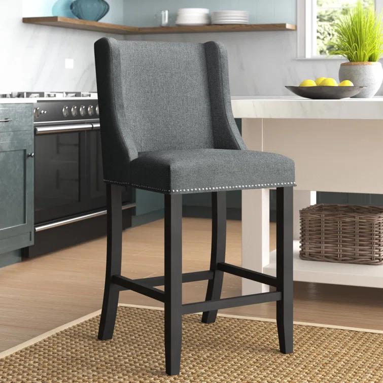 Modway Modway Baron Upholstered Fabric Bar Stool