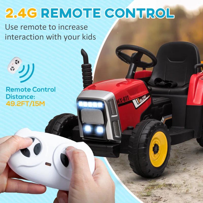 Aosom Aosom 12 Volt 1 Seater All-Terrain Vehicles Battery Powered Ride On with Remote Control