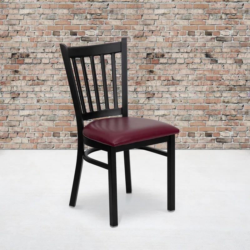 Flash Furniture Hercules Prompton Modern Vertical Back Metal Restaurant Chairs by Flash Furniture (Set of 2)