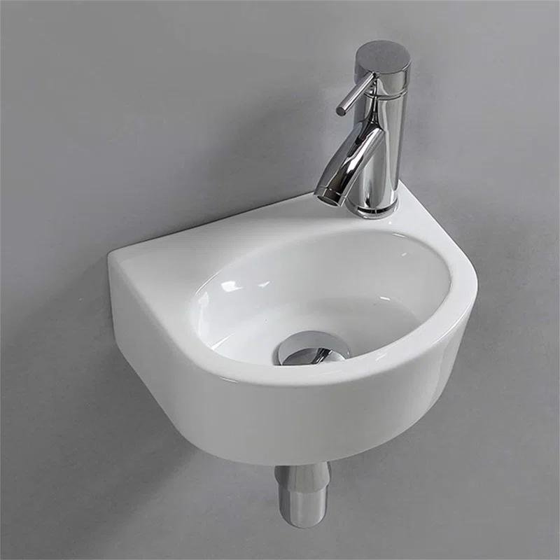 BTERAZ B085NFCP38 BTERAZ 9.25'' White Ceramic Oval Bathroom Sink