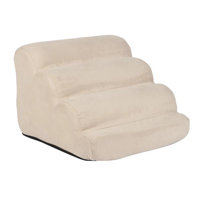 Snoozer Orthopedic Microsuede Scalloped Pet Stair Ramp