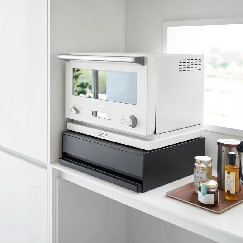 Yamazaki Home Yamazaki Home Countertop Drawer With Pull-Out Shelf, Steel, Holds 37 Lbs