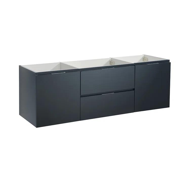 Fresca Valencia 60" Wall Mount Single Sink Bathroom Vanity Base Only (Top and Sink Not Included)