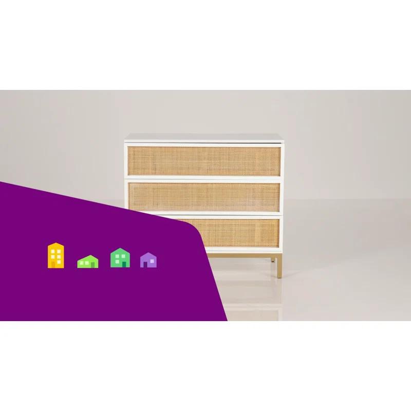 Sand & Stable™ Prudhoe 34'' W 3 - Drawer Dresser
