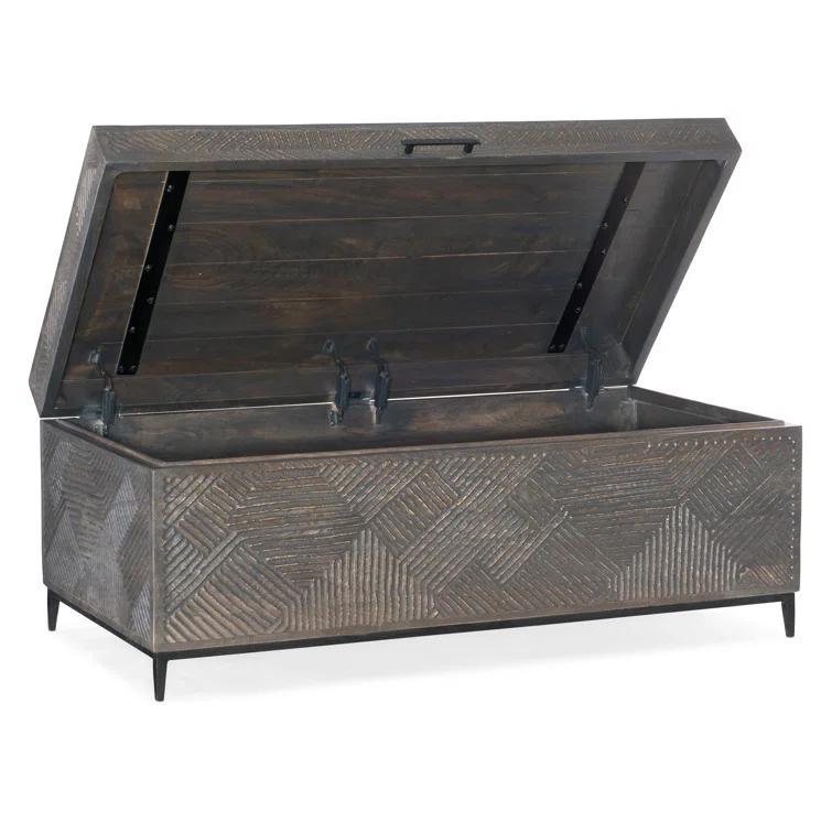 Hooker Furniture Chiseling Solid Wood Top Coffee Table
