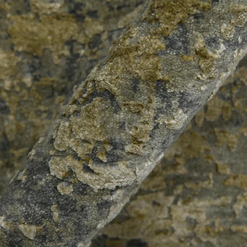 AMER Rugs Mystique Lucci Hand-Knotted Wool/Silk Area Rug in Gold/Gray