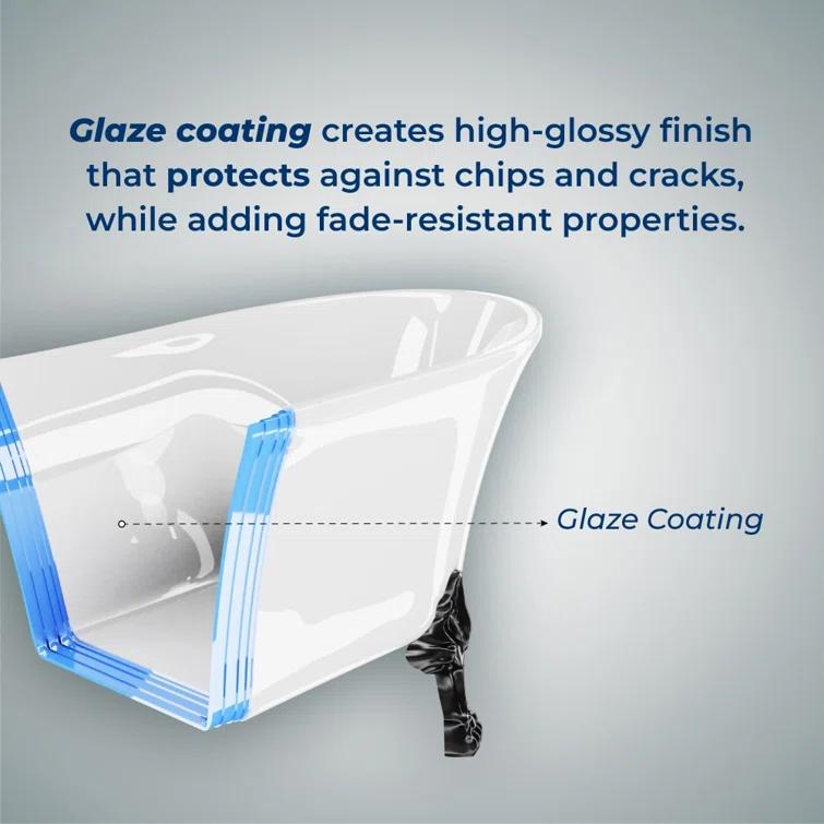 Streamline Bath 60'' x 32'' Soaking Acrylic Bathtub N100BNK-ORB