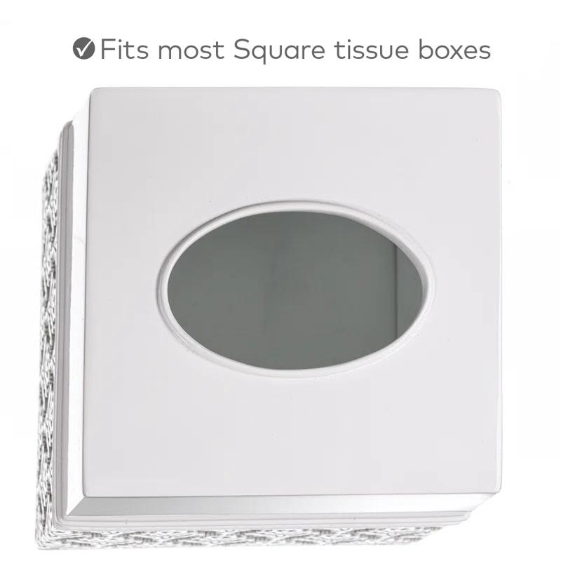 Creative Scents Mirror Damask Tissue Box Cover
