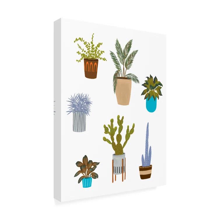 Trademark Fine Art Modern & Contemporary " Houseplant Chart II " by Melissa Wang