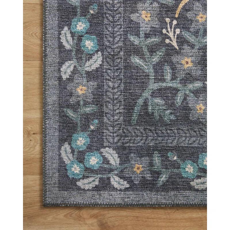 Rifle Paper Co. x Loloi Maison Nightingale Black Rug
