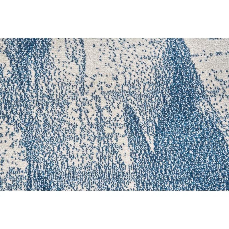 Wrought Studio™ Aveneil Abstract Cobalt Area Rug