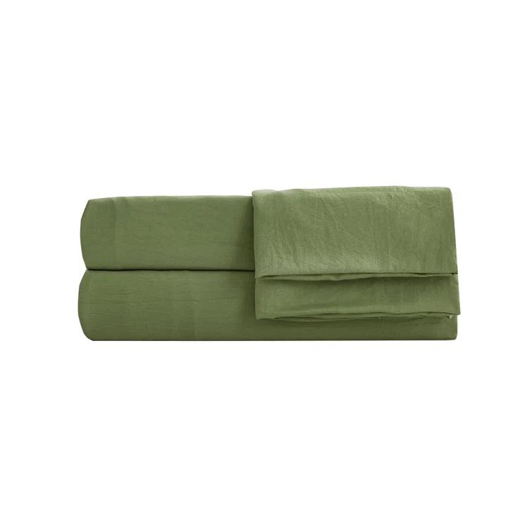 Chezmoi Collection Washed Microfiber Bedding Microfiber Sheet Set