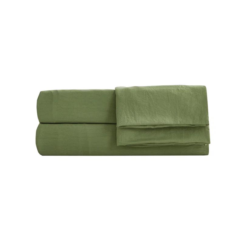 Chezmoi Collection Washed Microfiber Bedding Microfiber Sheet Set