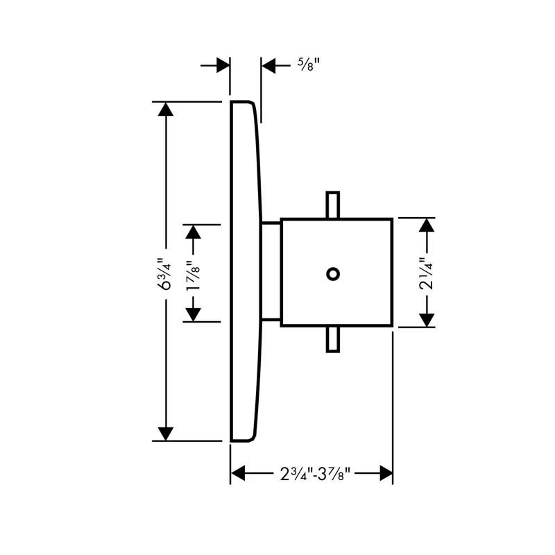 Starck Thermostatic Faucet Trim