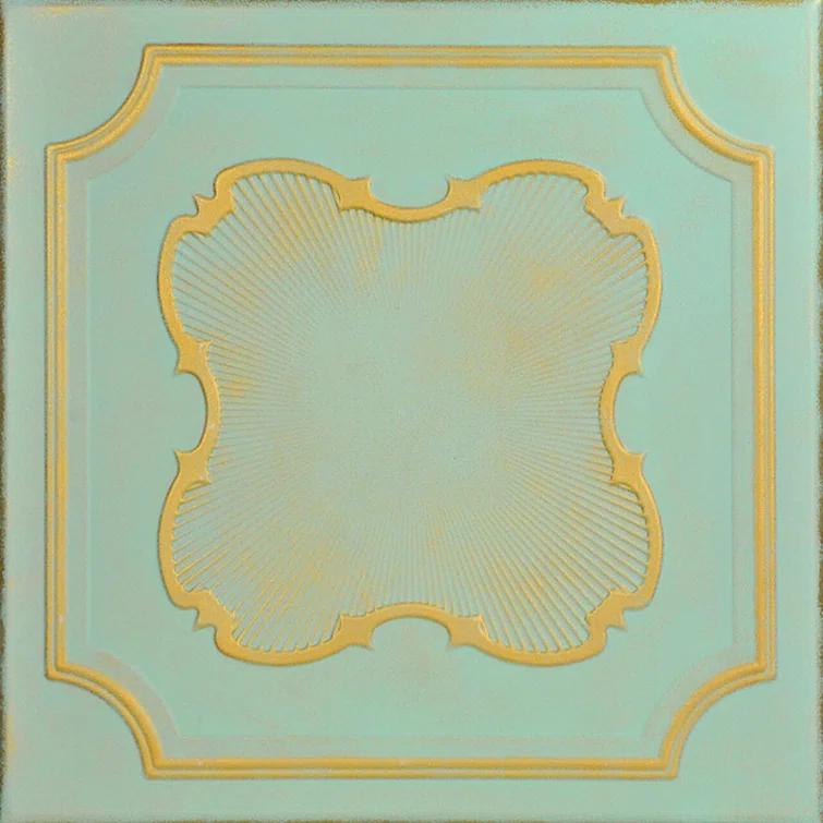 A La Maison Ceilings Coronado 1.6 ft. x 1.6 ft. Polystyrene Glue-up Ceiling Tile (Set of 48)