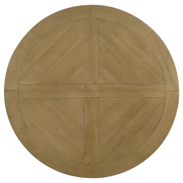 Ophelia & Co. Morriston Pine Round Solid Wood Dining Table