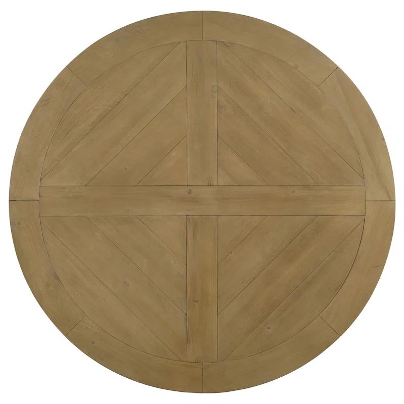 Ophelia & Co. Morriston Pine Round Solid Wood Dining Table