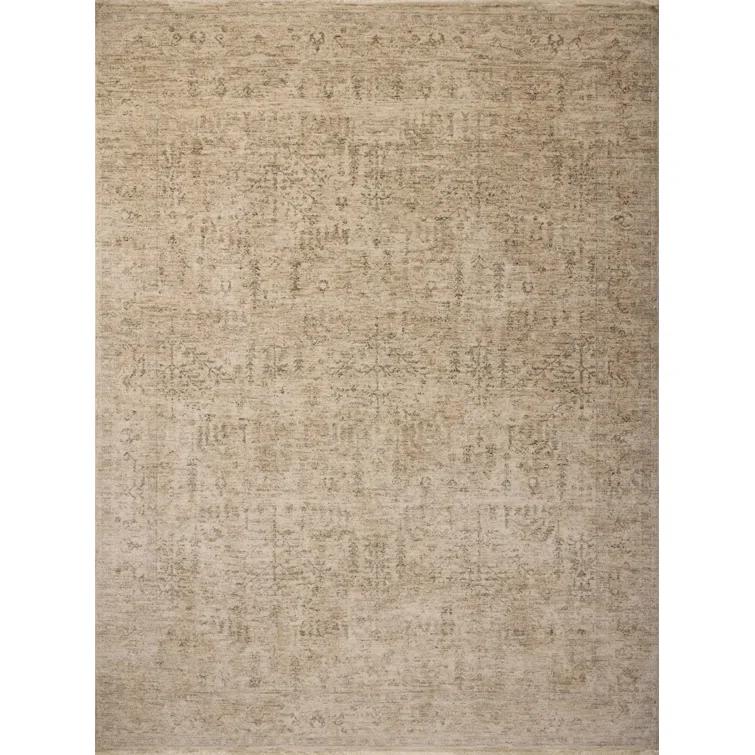 Junie II Rug Magnolia Home by Joanna Gaines x Loloi - Oatmeal and Smoke / 7'10" x 10'2"