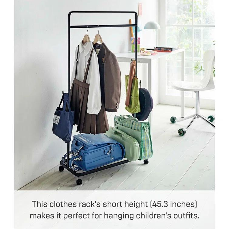 Yamazaki Home Kids Clothes Rack, Steel, Wheels