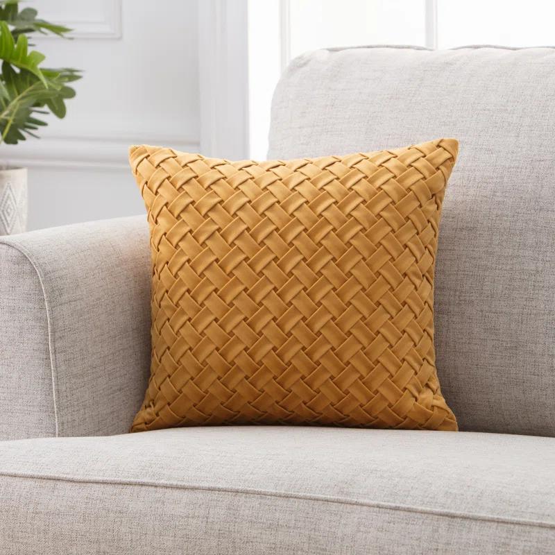 Chanasya Chanasya Lattice Textured Velvet Decorative Throw Pillow Cover
