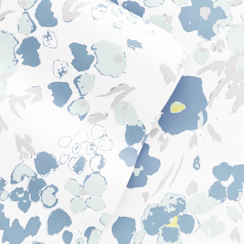 IEnjoy Home Violets Pattern Microfiber Sheet Set