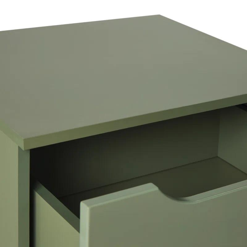 Jaqualine 1-Drawer Nightstand with Storage Cubby