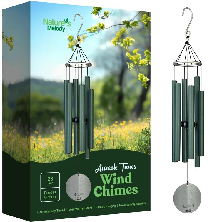 Nature's Melody Nature's Melody Tuned 6-Tube Outdoor Wind Chimes