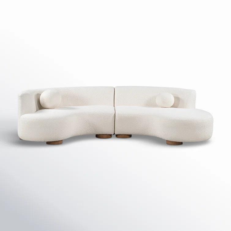 Octavia 2 - Piece Upholstered Curved Sectional