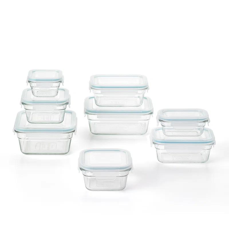 Glasslock Glass Food Storage - Set of 8 Containers and 8 Lids