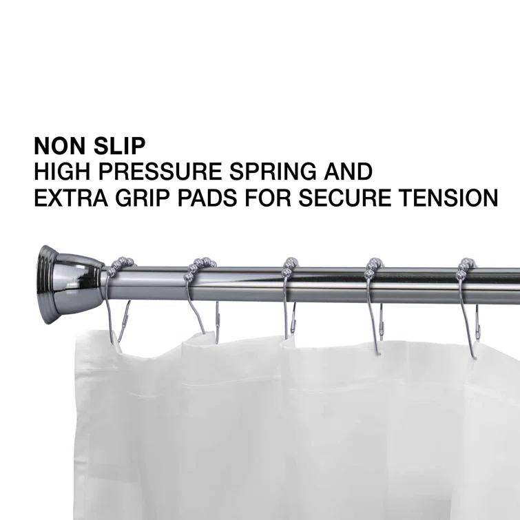 Splash Home 2'' Straight Tension Shower Curtain Rod