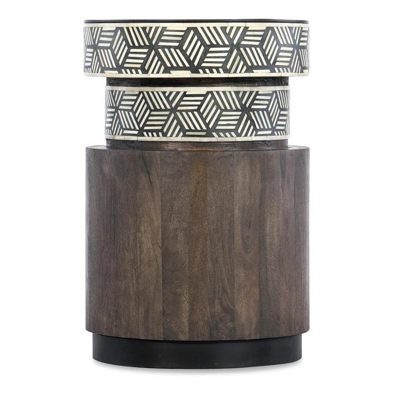 Hooker Furniture Commerce And Market Solid Wood Top End Table