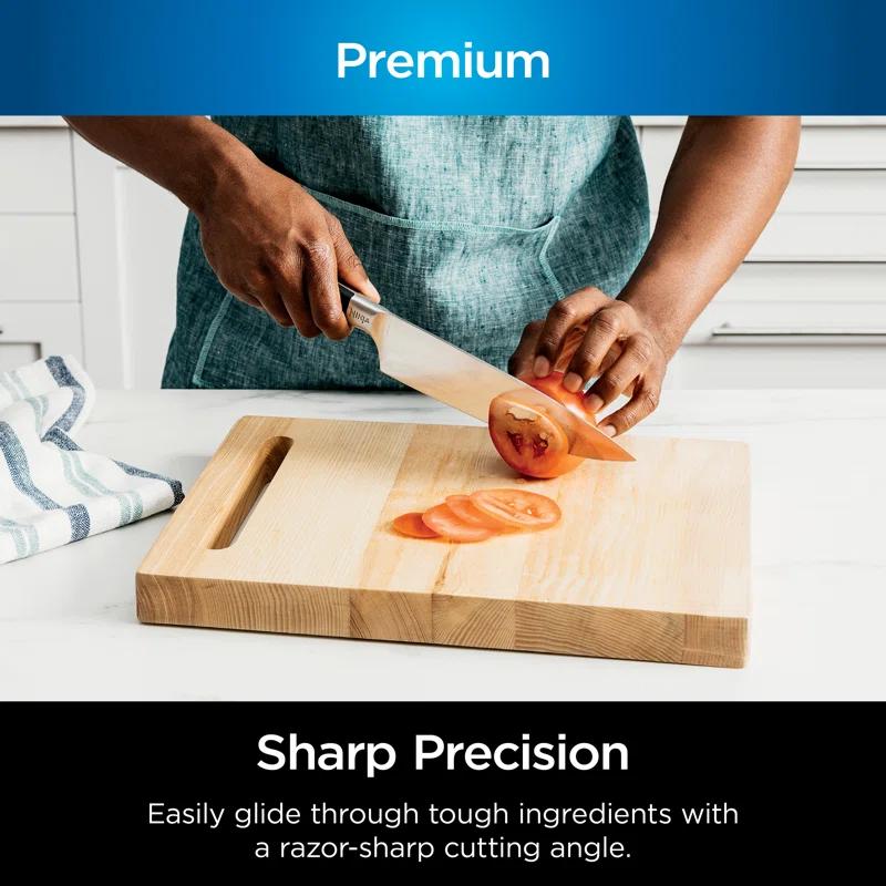 Ninja Ninja® Foodi® NeverDull Premium Knife System, 14-Piece Knife Block Set with Built-in Sharpener, Stainless Steel Knives, Black