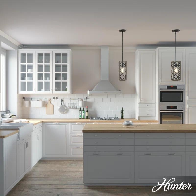 Hunter Fan Gablecrest 1 - Light Single Rectangle Pendant