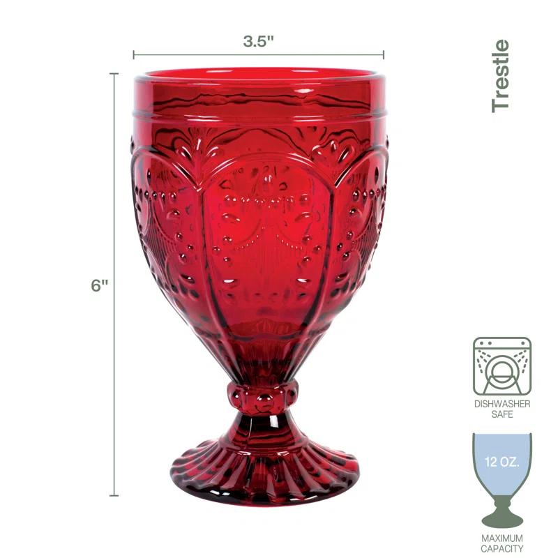 Fitz and Floyd Fitz and Floyd Trestle 12 oz. Water Goblet (Set of 4)