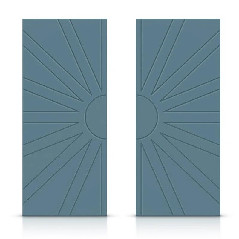 Calhome Hollow Paneled Painted Sliding Closet Doors