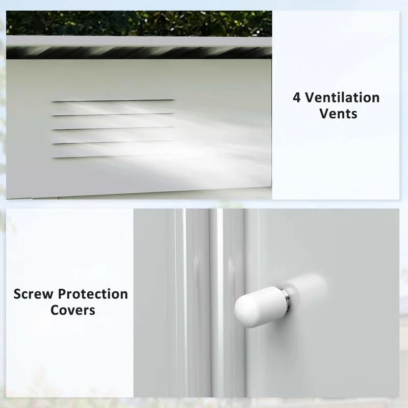 Outsunny 85.5" W x 48" D Storage Shed