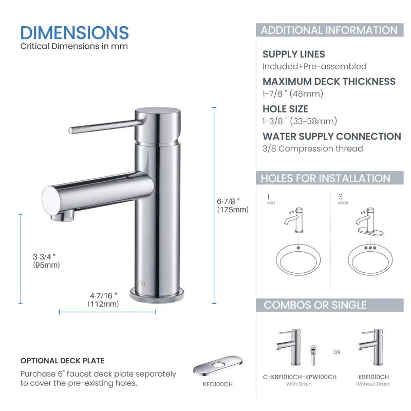 Circular X Single-Hole Single-handle Bathroom Faucet