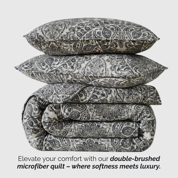 SouthShore Fine Linens Ashanti Oversized easy care lightweight Quilt Set by Southshore Fine Linens & Reviews | Wayfair