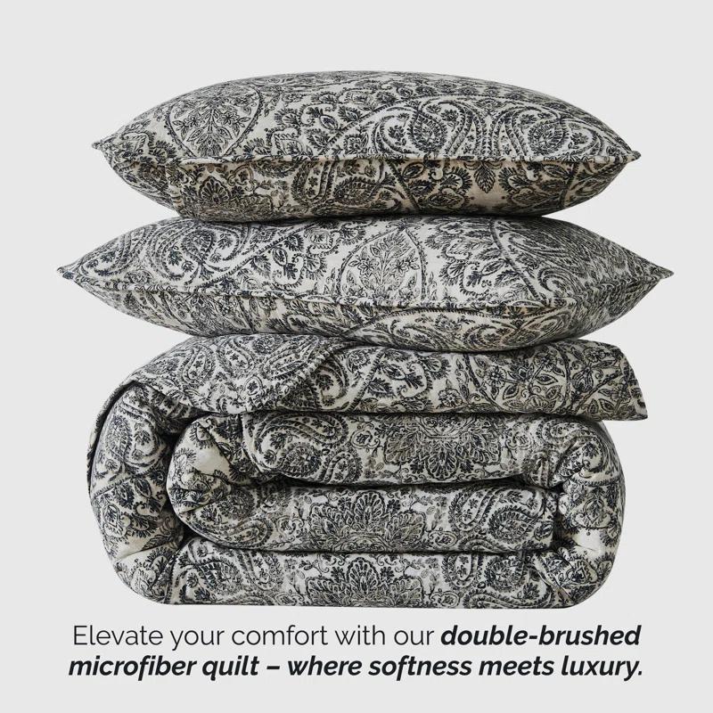 Ashanti Oversized easy care lightweight Quilt Set by Southshore Fine Linens