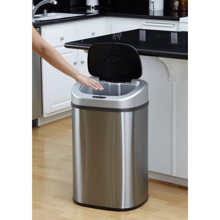 NineStars Nine Stars 21 Gallon Stainless Steel Motion Sensor Trash Can