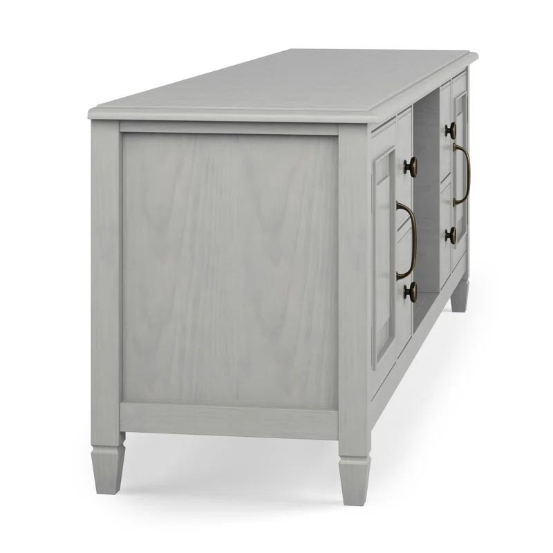 Simpli Home Connaught SOLID WOOD 72 inch Wide TV Stand For TVs up to 80 inches