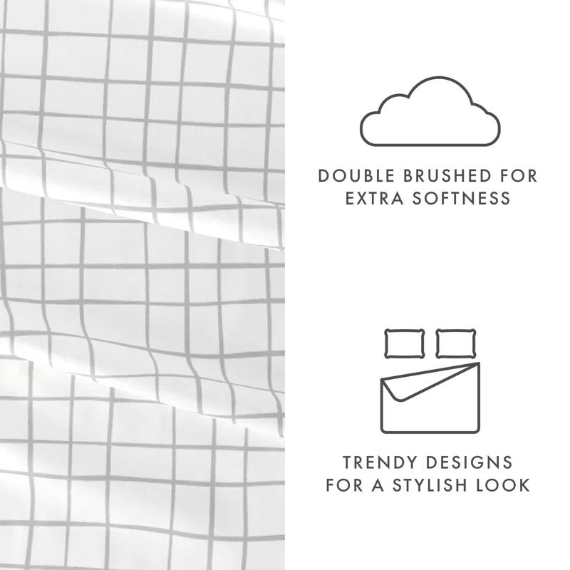 Crossroad Pattern Mirofiber Sheet Set