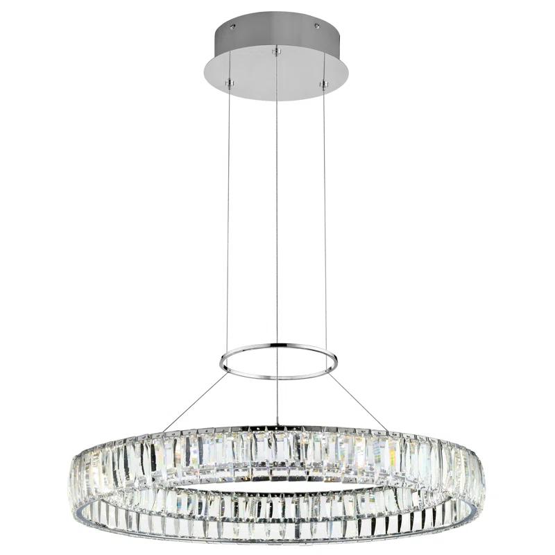 Salime Dimmable LED Wagon Wheel Chandelier