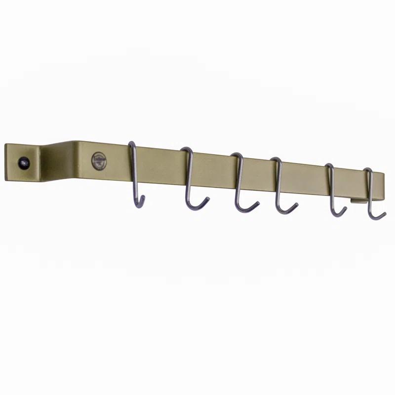 Enclume Handcrafted Easy Mount Wall Rack with 6 Hooks