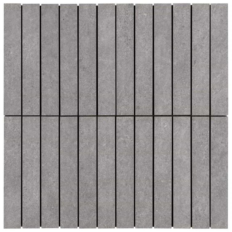 Bond Tile Monolith 11.81 In. X 11.81 In. Stacked Matte Porcelain Mosaic Floor And Wall Tile (5.76 Sq. Ft. / Case)