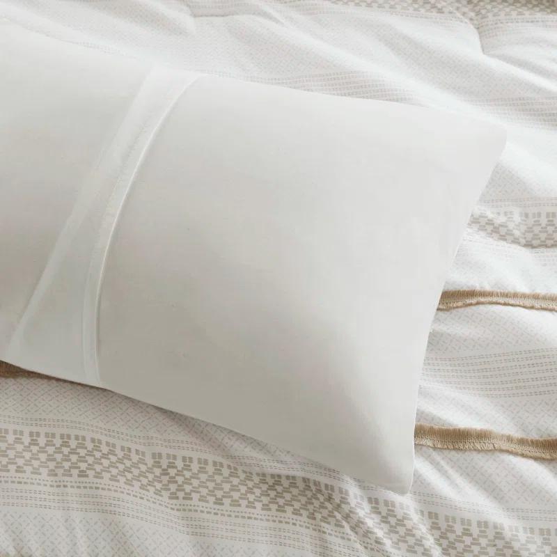 Madison Park Carolina 7 Piece Stripe Comforter And Quilt Set