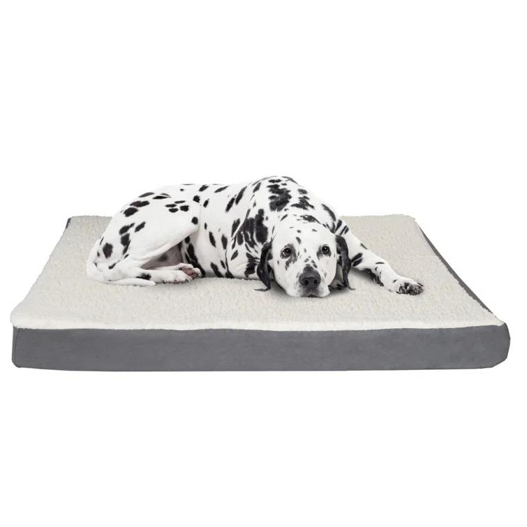 Petmaker PETMAKER Orthopedic Dog Bed - Memory Foam Crate Mat with Machine Washable Cover