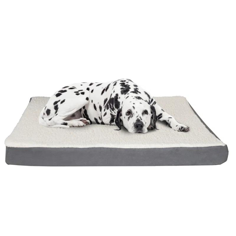Petmaker PETMAKER Orthopedic Dog Bed - Memory Foam Crate Mat with Machine Washable Cover